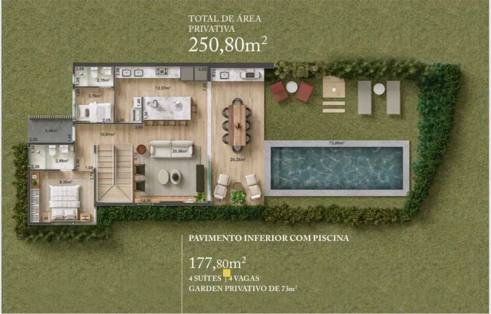 Casa de Condomínio, 4 quartos - Foto 13