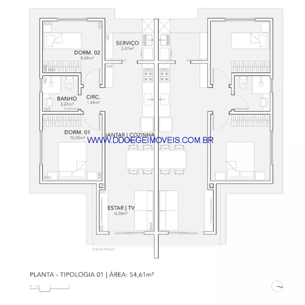 Casa de Condomínio, 2 quartos - Foto 3