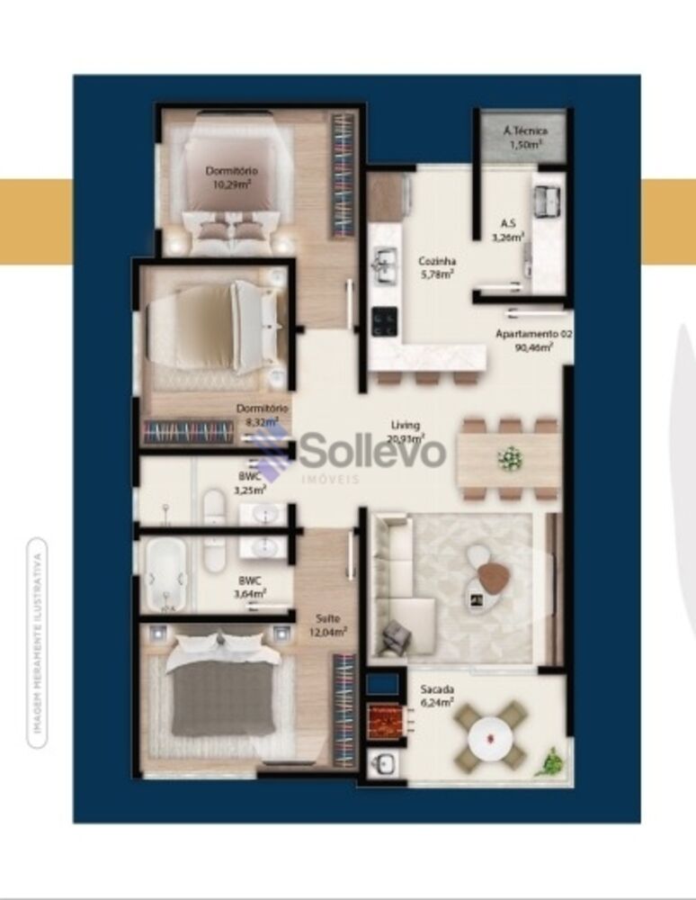 Apartamento, 3 quartos, 90 m² - Foto 14