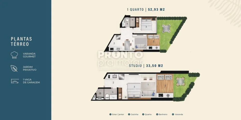 Apartamento, 1 quarto, 52 m² - Foto 1