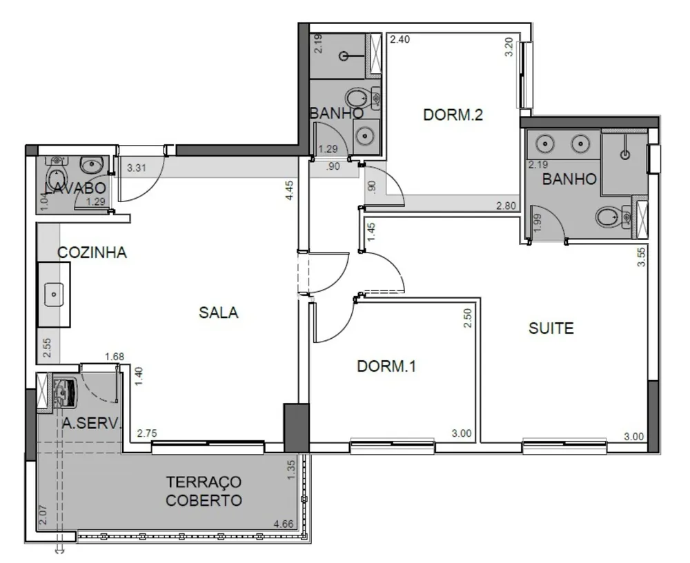 Apartamento, 3 quartos, 81 m² - Foto 4