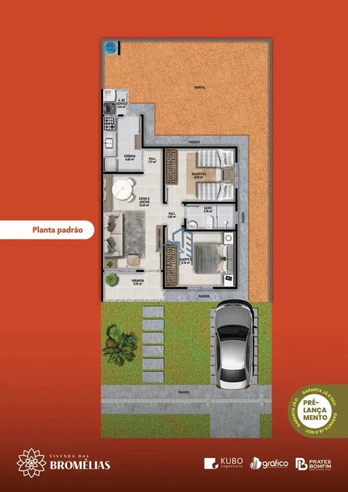 Casa de Condomínio, 2 quartos - Foto 3