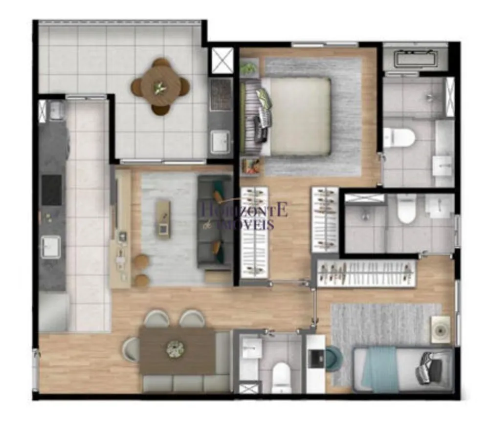Apartamento, 2 quartos, 66 m² - Foto 8