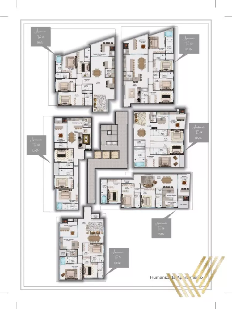 Apartamento à venda com 4 quartos, 180m² - Foto 2