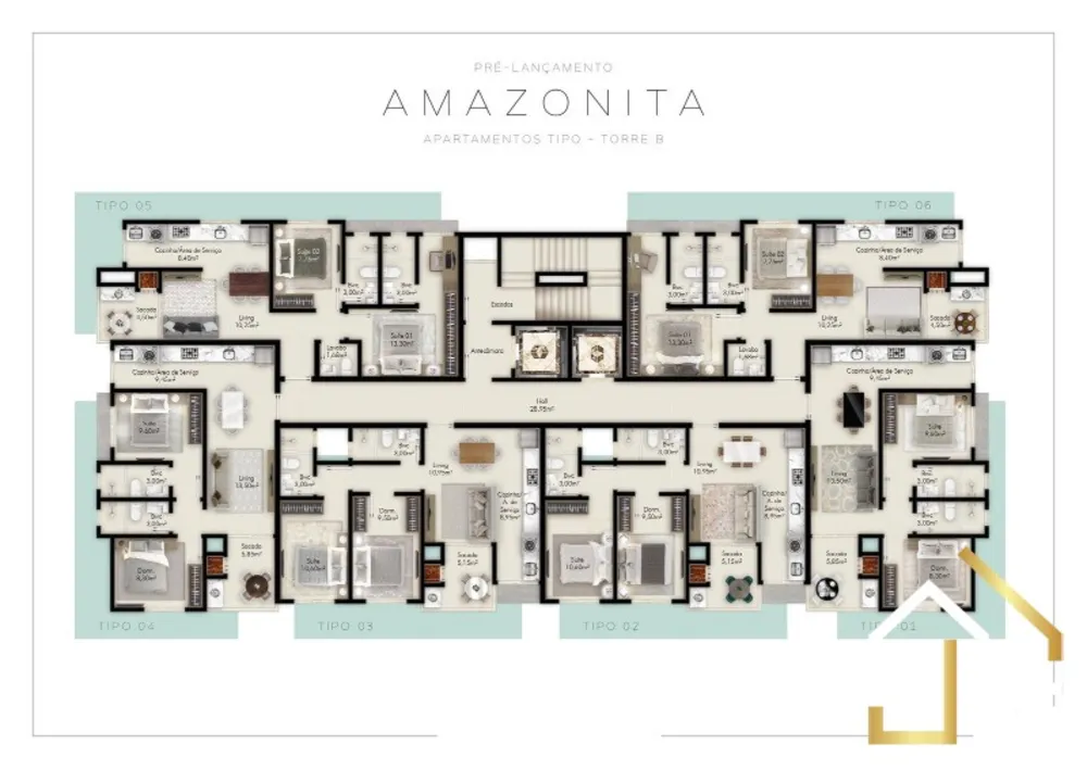 Apartamento, 2 quartos, 61 m² - Foto 7