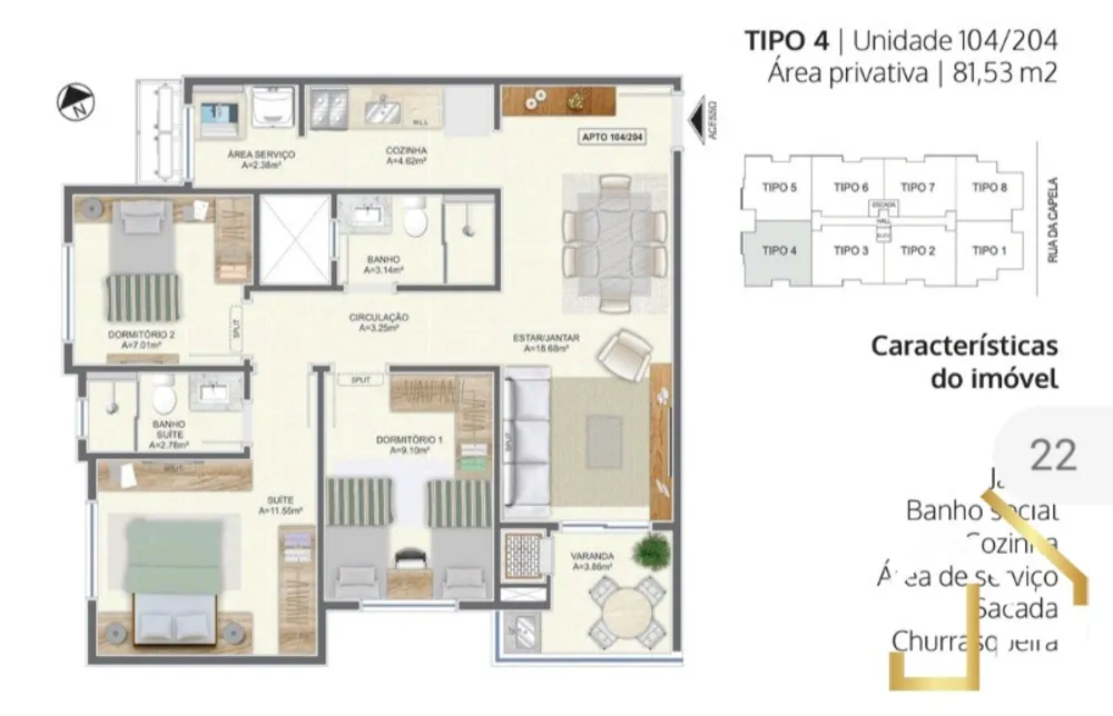 Apartamento, 3 quartos, 81 m² - Foto 16
