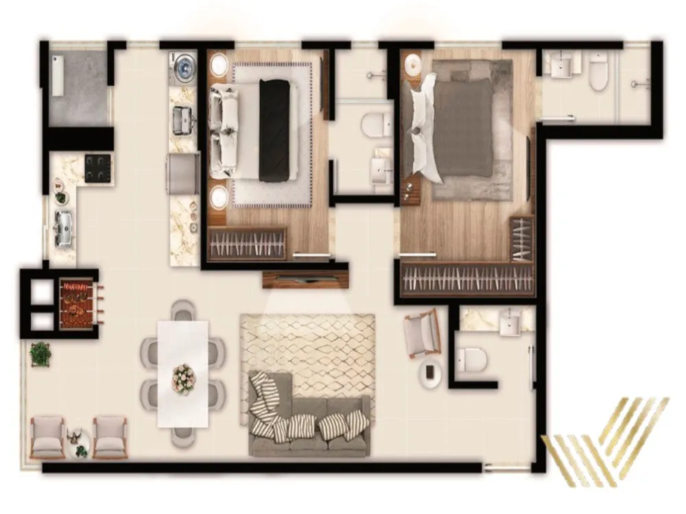Apartamento, 2 quartos, 88 m² - Foto 12