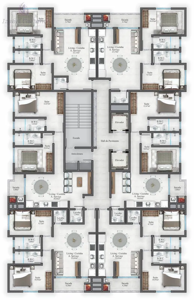 Apartamento, 2 quartos, 62 m² - Foto 3