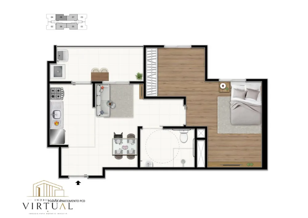 Apartamento, 2 quartos, 49 m² - Foto 11
