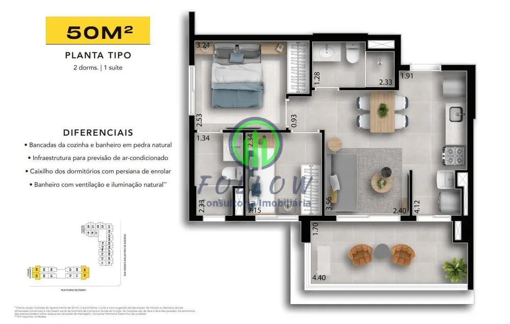 Apartamento, 1 quarto, 25 m² - Foto 6