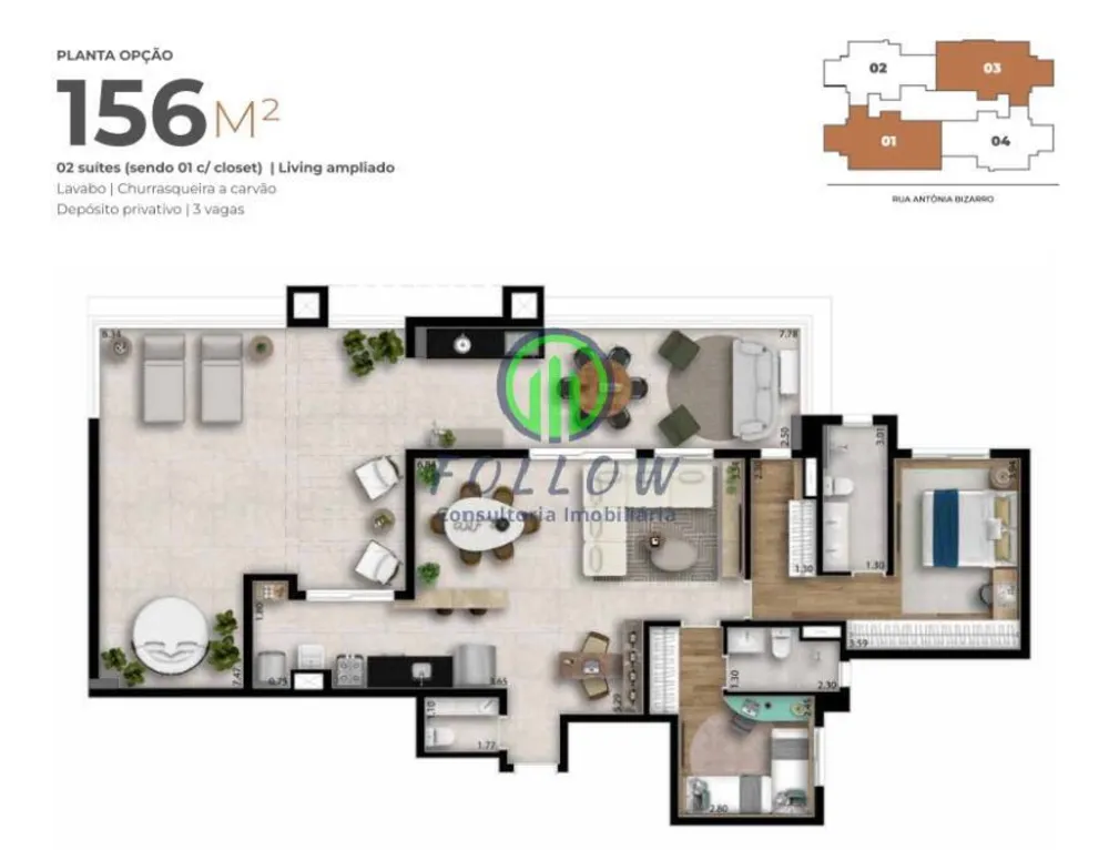 Apartamento, 3 quartos, 101 m² - Foto 8