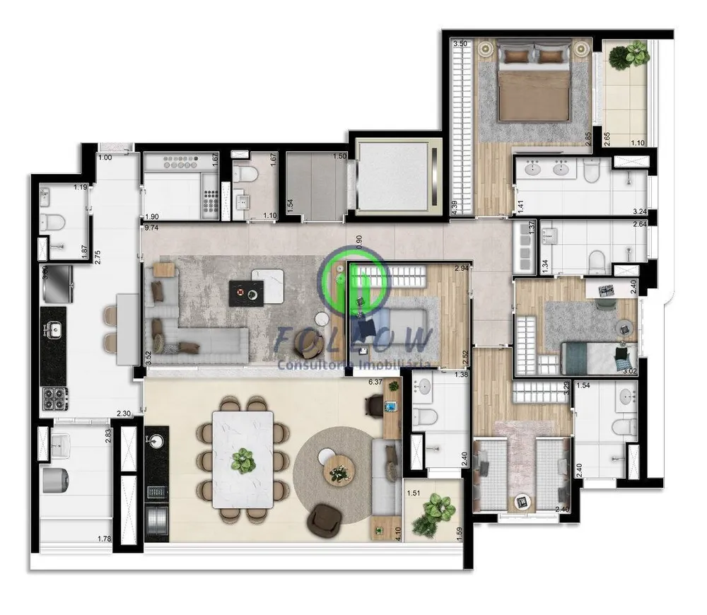 Apartamento, 4 quartos, 158 m² - Foto 31