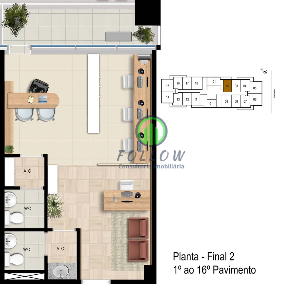 Sala-Conjunto, 42 m² - Foto 4