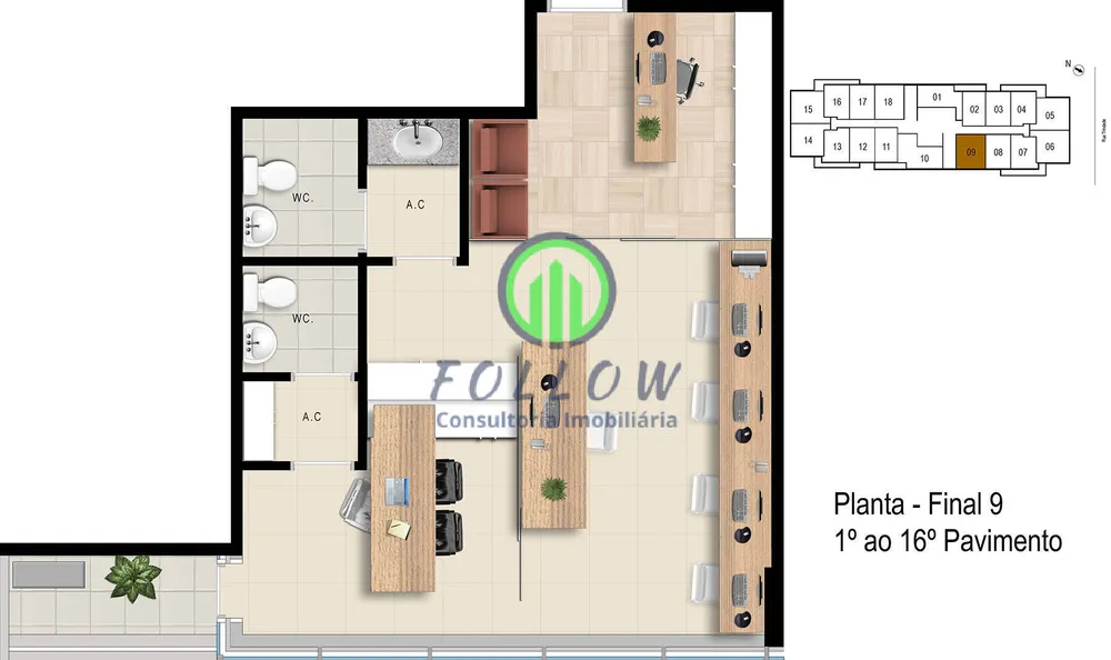 Sala-Conjunto, 42 m² - Foto 7