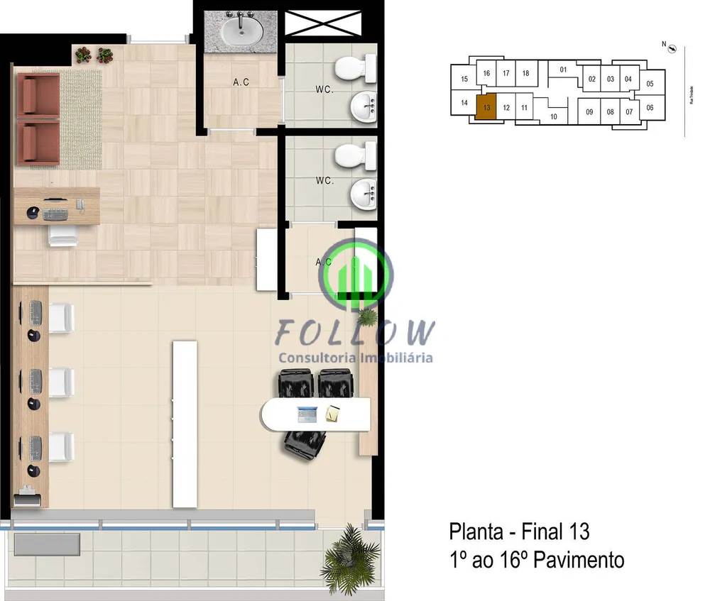 Sala-Conjunto, 42 m² - Foto 6