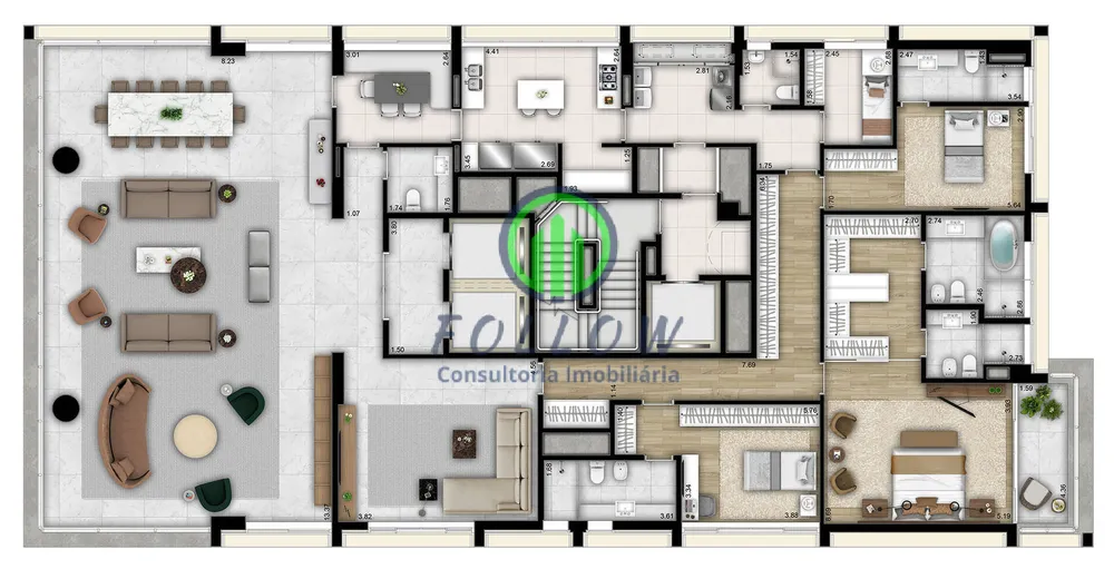Apartamento, 4 quartos, 359 m² - Foto 6