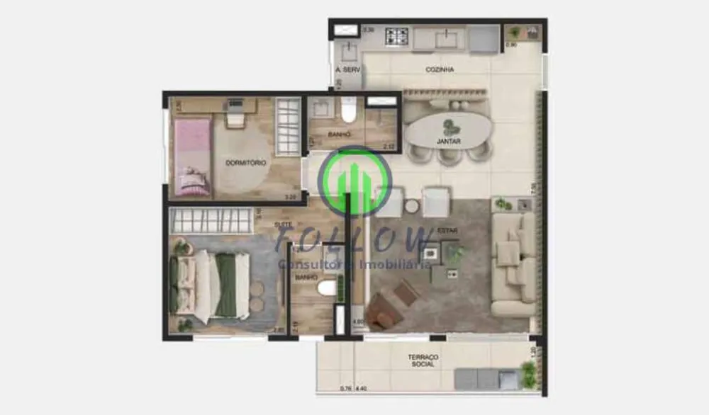 Apartamento, 3 quartos, 72 m² - Foto 12