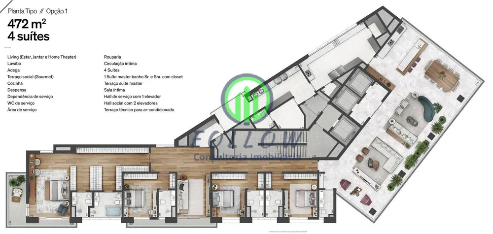 Apartamento, 4 quartos, 472 m² - Foto 6