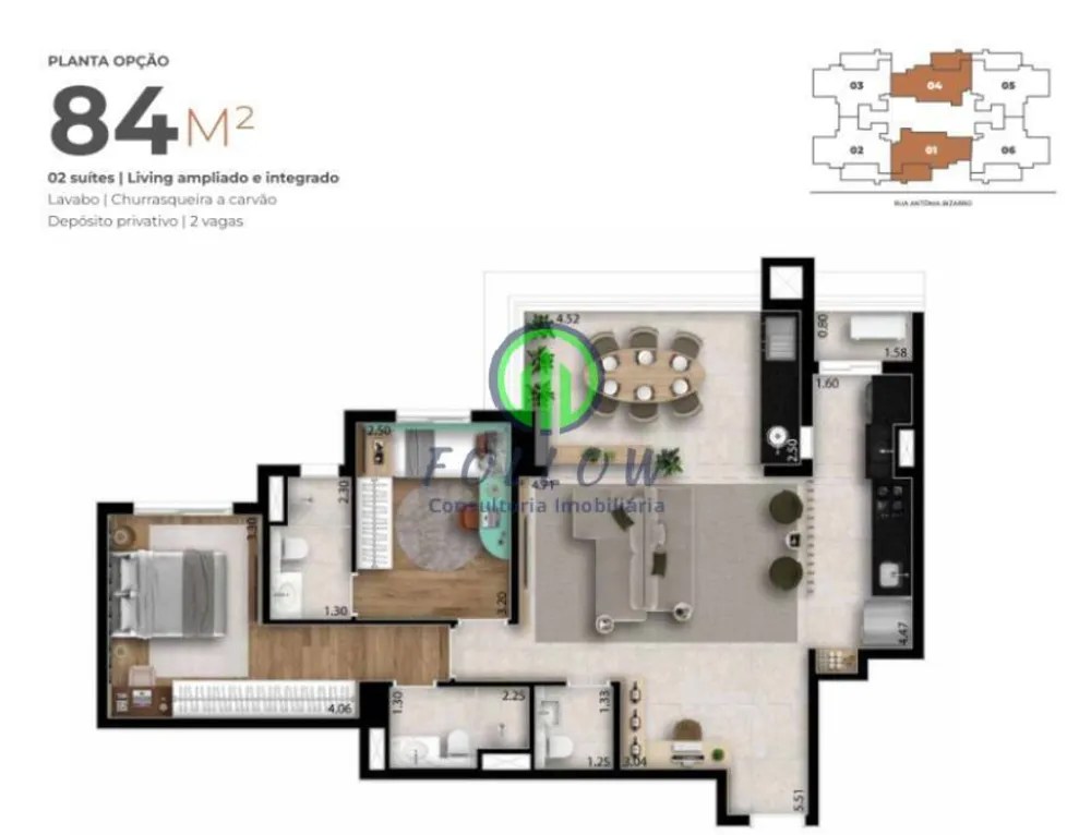 Apartamento, 3 quartos, 84 m² - Foto 6