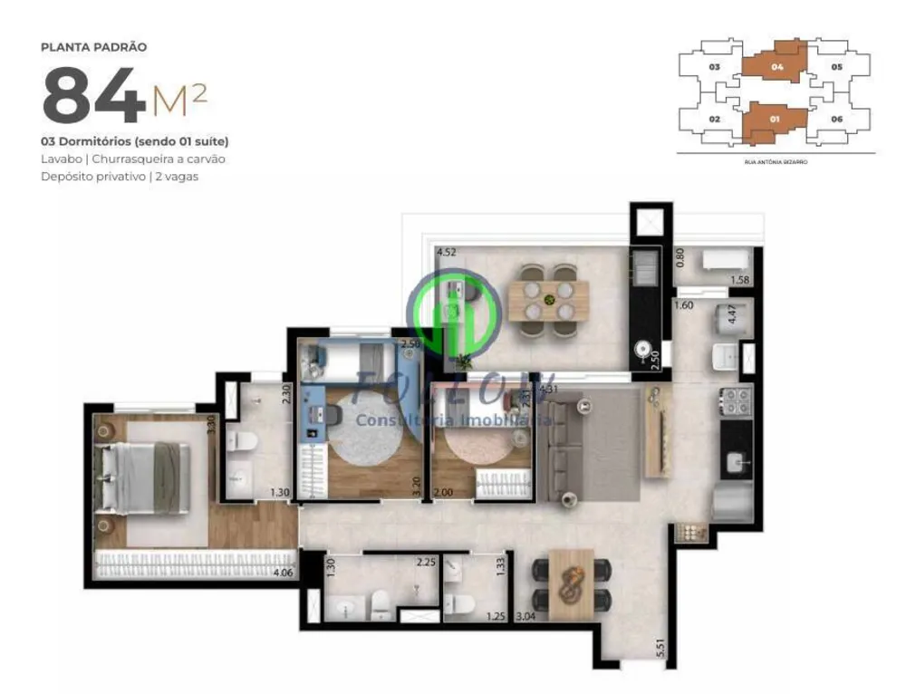 Apartamento, 3 quartos, 84 m² - Foto 10