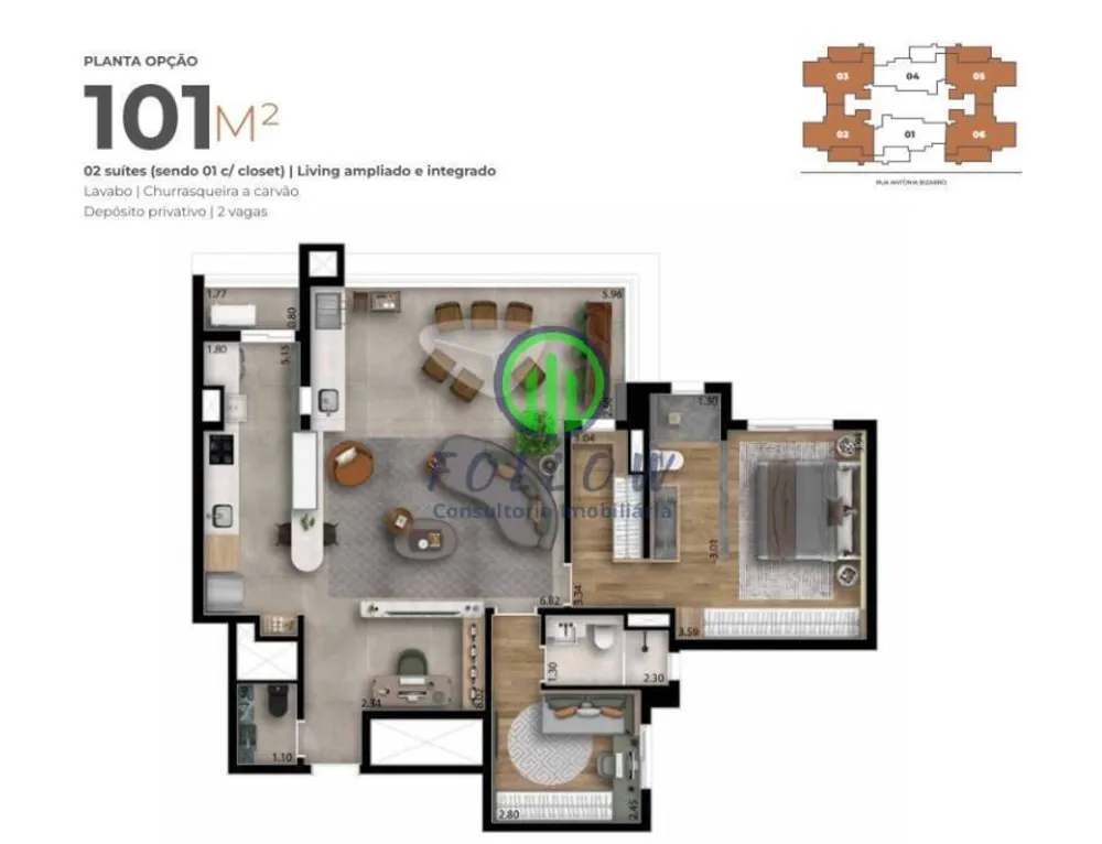 Apartamento, 3 quartos, 140 m² - Foto 12
