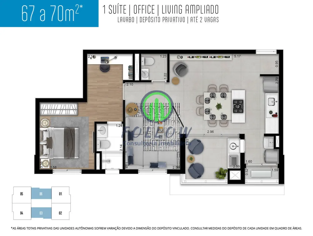 Apartamento, 2 quartos, 67 m² - Foto 6