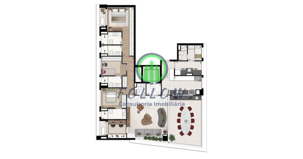 Apartamento, 4 quartos, 242 m² - Foto 4