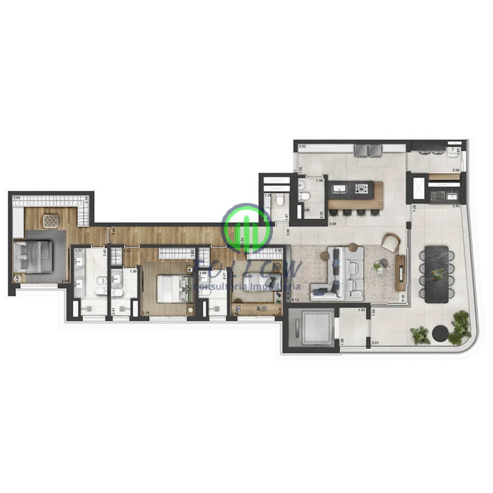 Apartamento, 3 quartos, 175 m² - Foto 7