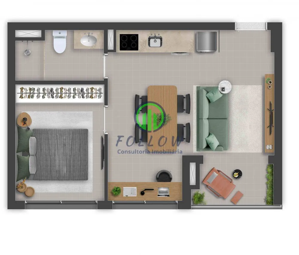 Apartamento, 2 quartos, 44 m² - Foto 11