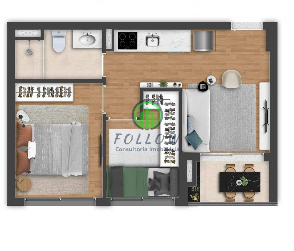 Apartamento, 2 quartos, 44 m² - Foto 12