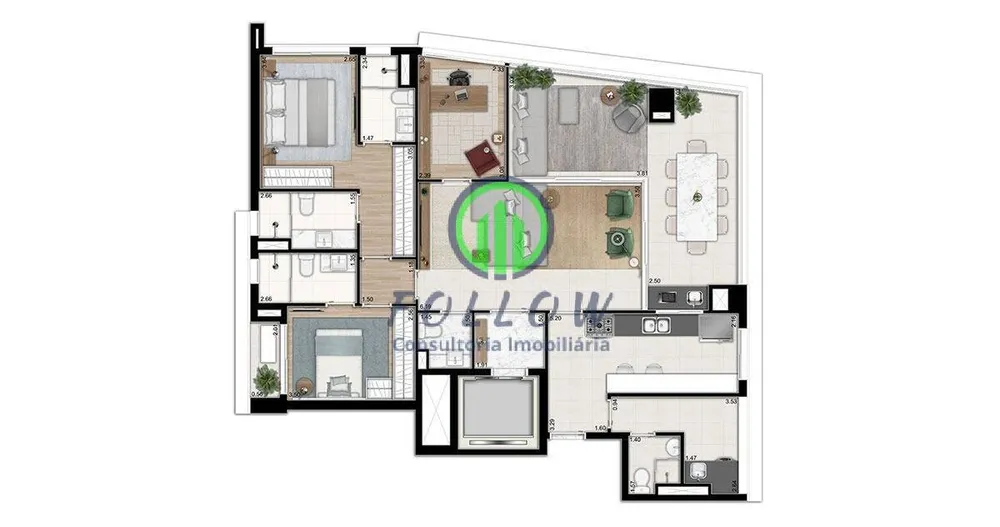 Apartamento, 2 quartos, 138 m² - Foto 5