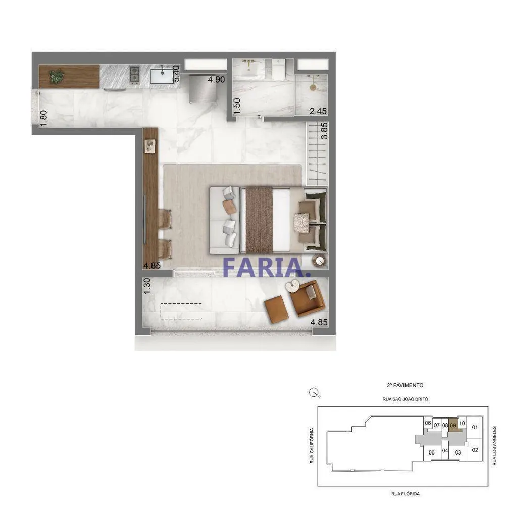 Prédio Inteiro, 52 m² - Foto 2