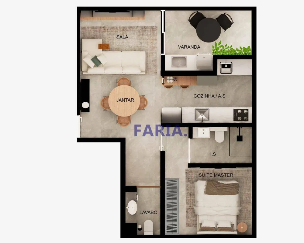 Apartamento, 1 quarto, 52 m² - Foto 8