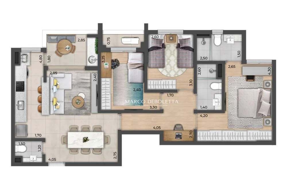 Apartamento, 3 quartos, 94 m² - Foto 20