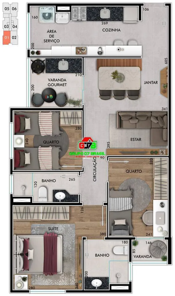 Apartamento, 2 quartos, 57 m² - Foto 5