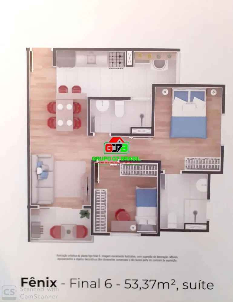 Apartamento, 2 quartos, 53 m² - Foto 3