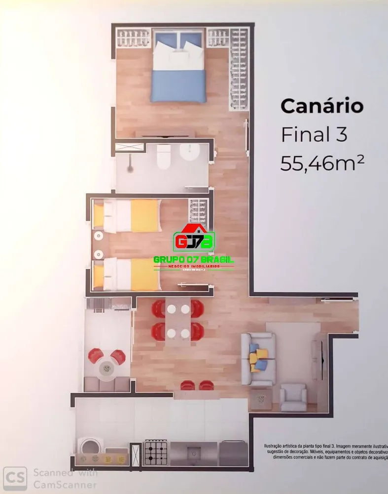 Apartamento, 2 quartos, 53 m² - Foto 5