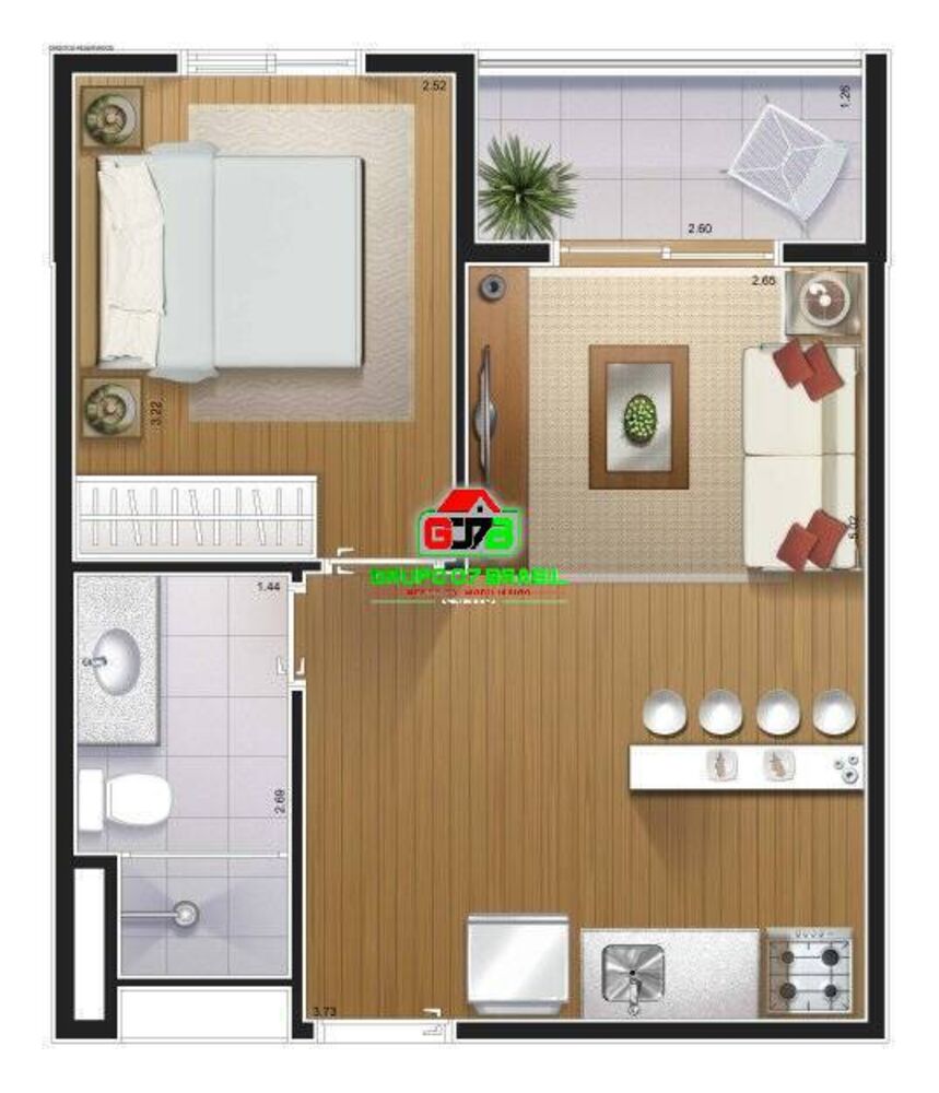 Apartamento, 1 quarto, 34 m² - Foto 4