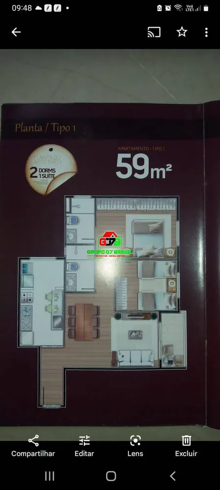 Apartamento, 2 quartos, 59 m² - Foto 3
