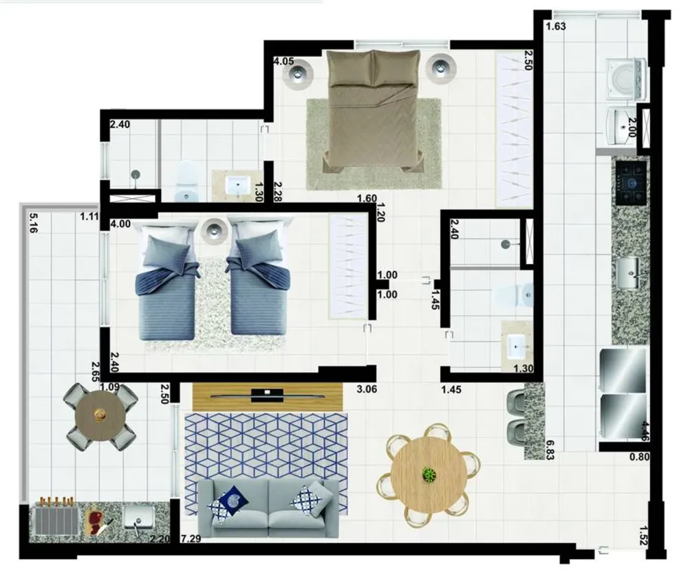 Apartamento, 2 quartos, 74 m² - Foto 16