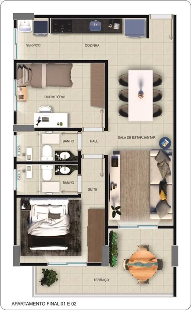 Apartamento, 2 quartos, 68 m² - Foto 11