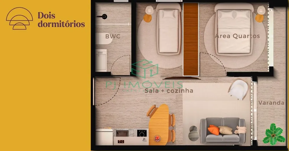 Apartamento, 1 quarto, 21 m² - Foto 1