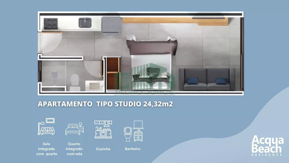 Apartamento à venda com 1 quarto, 24m² - Foto 12