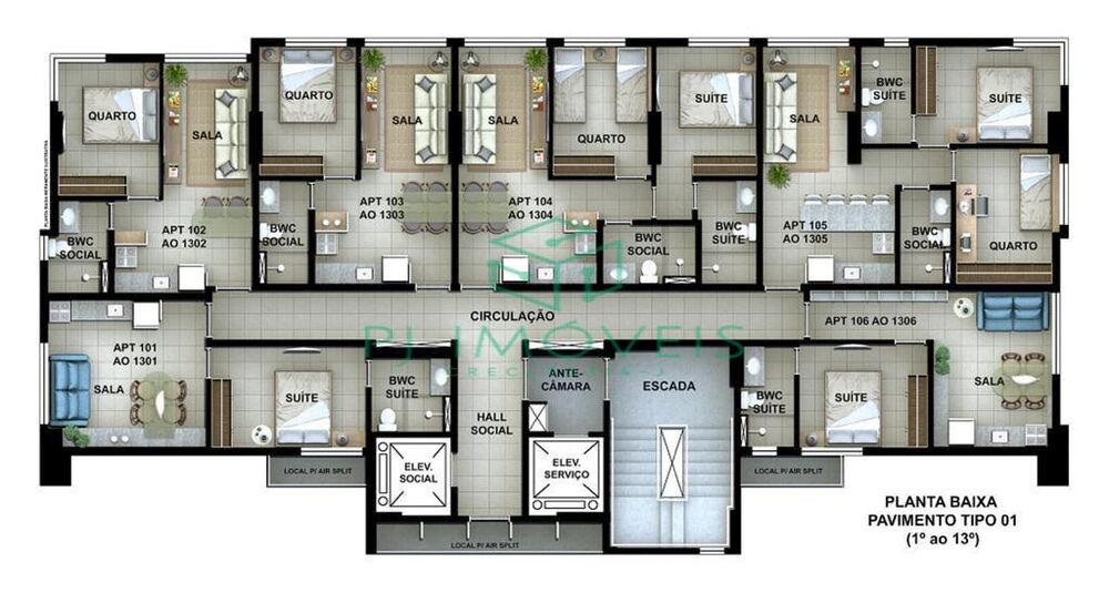 Apartamento à venda com 1 quarto, 31m² - Foto 9