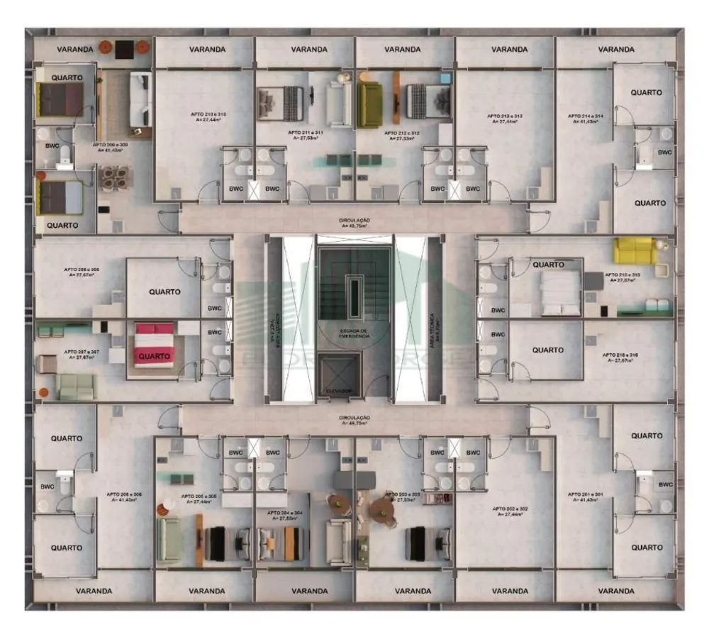 Apartamento, 1 quarto, 27 m² - Foto 4
