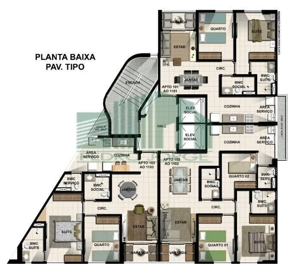 Apartamento, 2 quartos, 58 m² - Foto 1