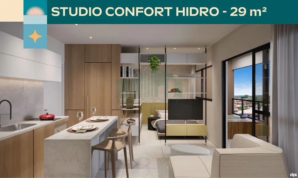 Apartamento, 1 quarto, 19 m² - Foto 2