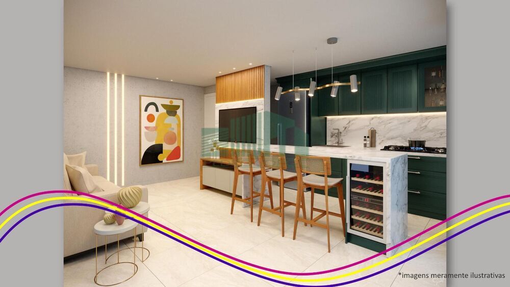 Apartamento à venda com 2 quartos, 59m² - Foto 1
