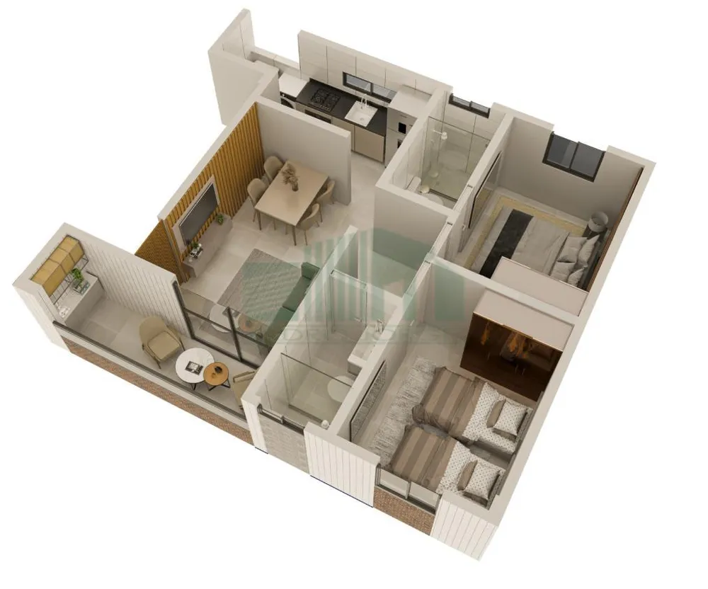 Apartamento, 2 quartos, 50 m² - Foto 3