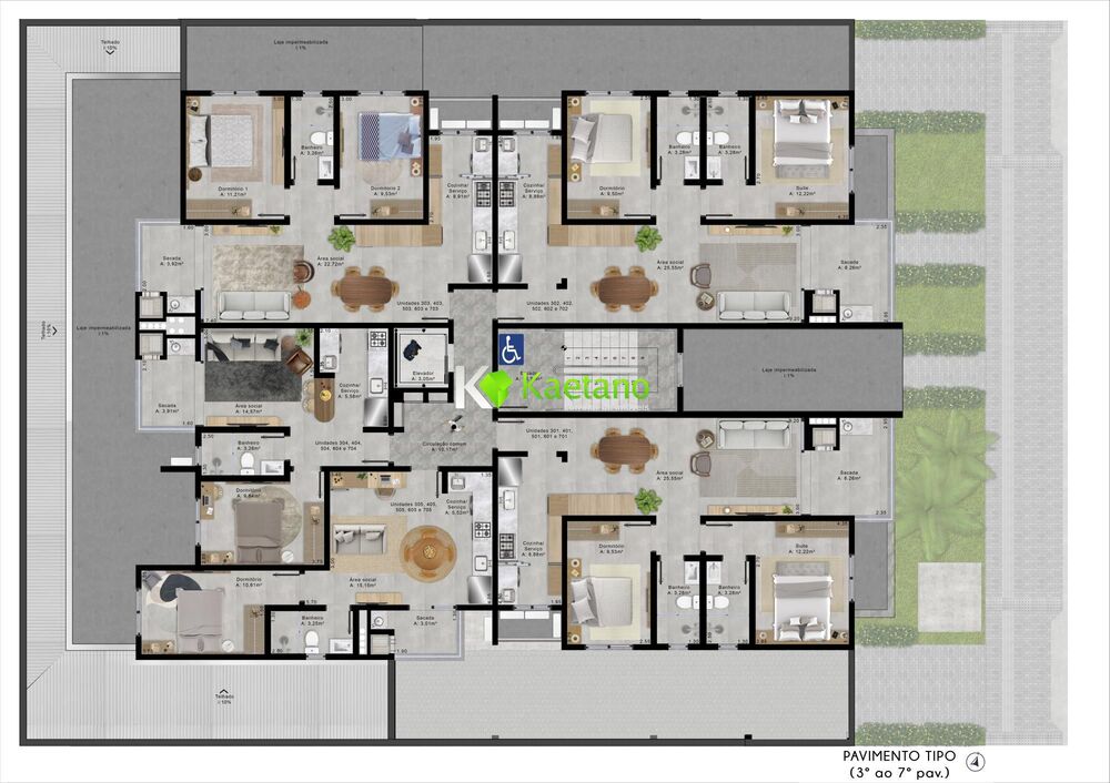 Apartamento, 2 quartos, 68 m² - Foto 2
